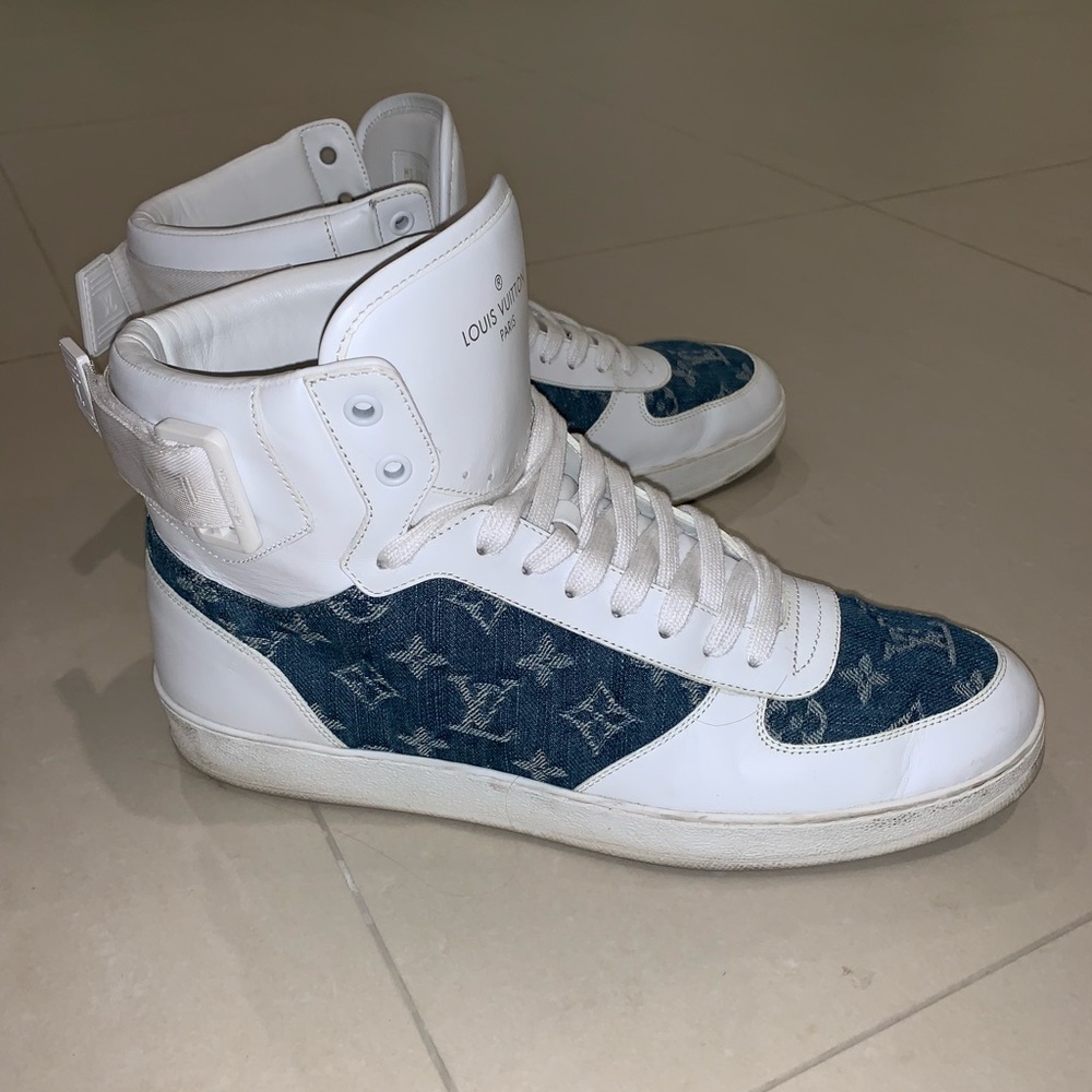 Louis Vuitton Leather/Denim Hightop